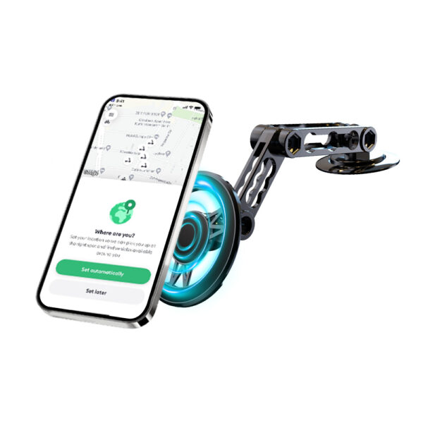 حامل/قاعدة تثبيت مغناطيسية (أو ميكانيكية) للهاتف من MIUSB - W-229